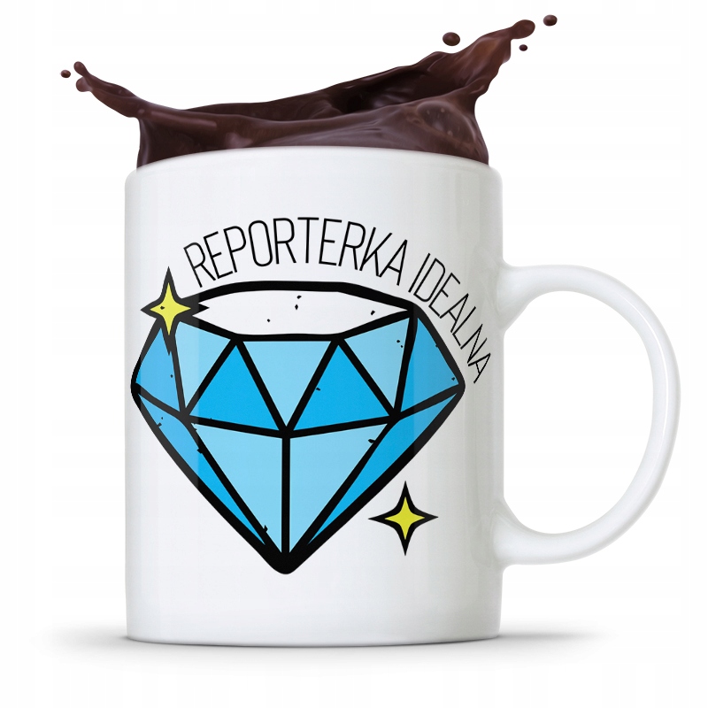 Kubek Dziennikarza Reportera Reporterka Idealna Z Nadrukiem Ze Zdjęciem