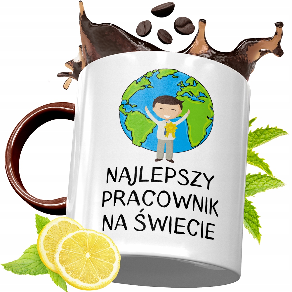 Kubek Bordowy Dla Pracownika Na Urodziny Prezent Z Nadrukiem Ze Zdjęciem