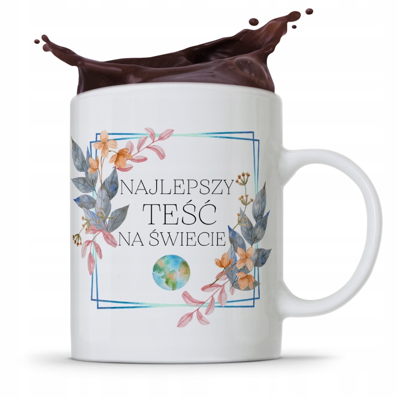 Kubek Prezent Dla Teścia Najlepszy Teść Świata Z Nadrukiem Ze Zdjęciem