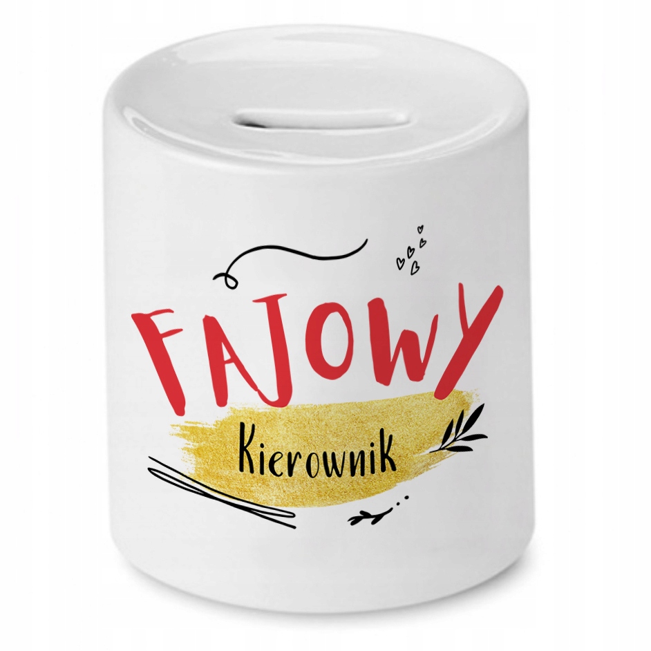 Skarbonka Dla Kierownika Fajowy Kierownik Prezent Z Nadrukiem Ze Zdjęciem