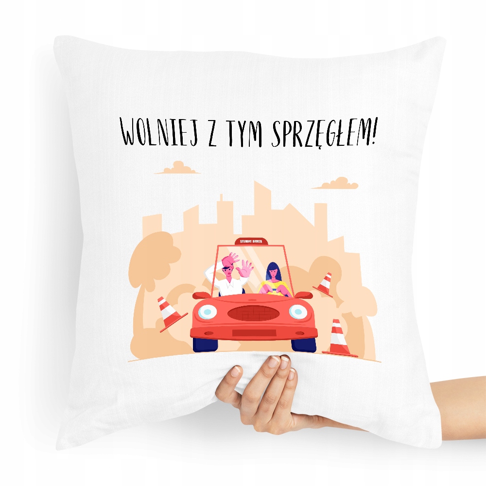 Poduszka Dla Instruktora Wolniej Z Tym Sprzęgłem Z Nadrukiem Ze Zdjęciem