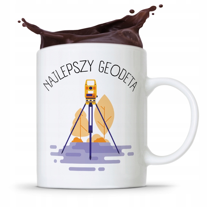 Kubek Prezent Dla Geodety Najlepszy Geodeta Z Nadrukiem Ze Zdjęciem