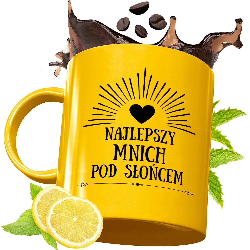 Złoty Kubek Premium Dla Mnicha Prezent Z Nadrukiem Ze Zdjęciem