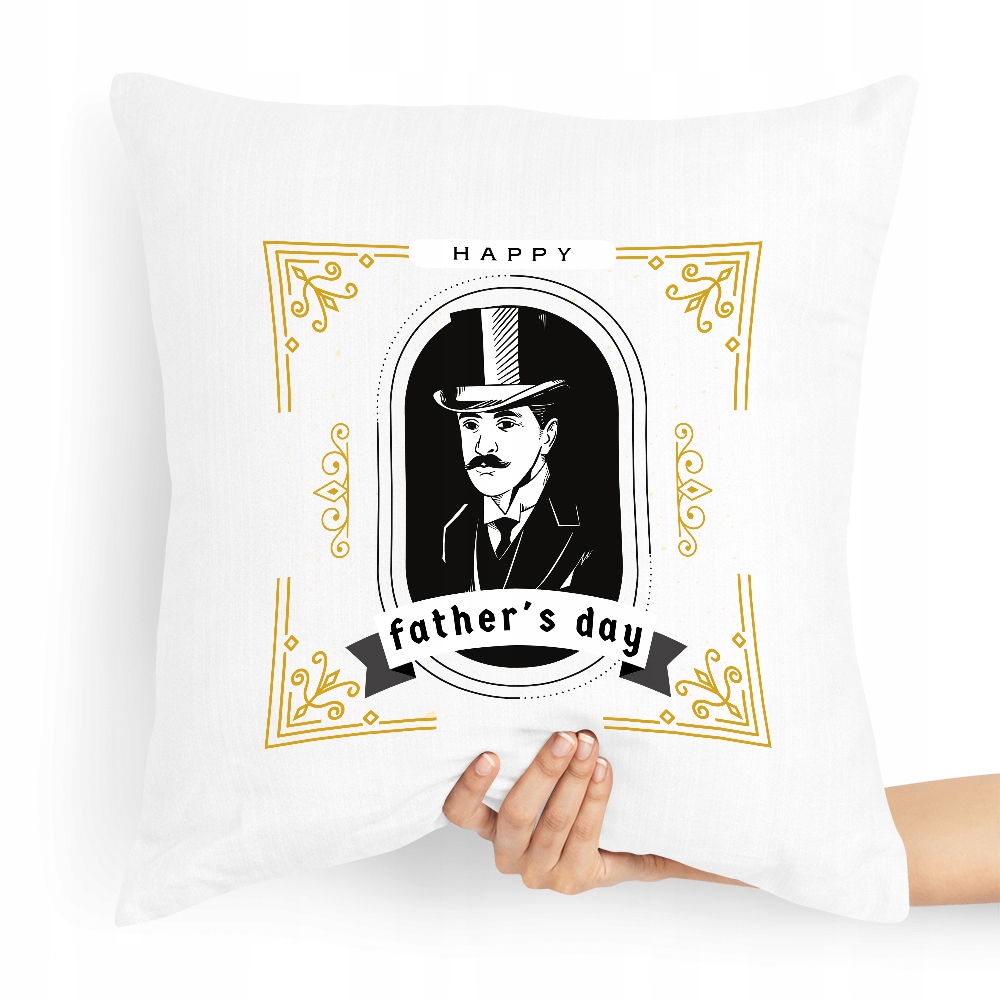 Poduszka Prezent Dla Taty Ojca Happy Father's Day Z Nadrukiem Ze Zdjęciem