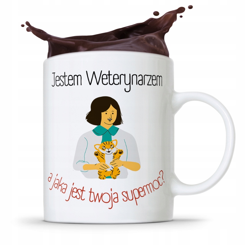 Kubek Dla Weterynarza Jestem Weterynarzem Prezent Z Nadrukiem Ze Zdjęciem
