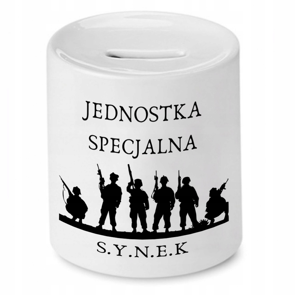 Skarbonka Dla Syna Synek Jednostka Specjalna Z Nadrukiem Ze Zdjęciem