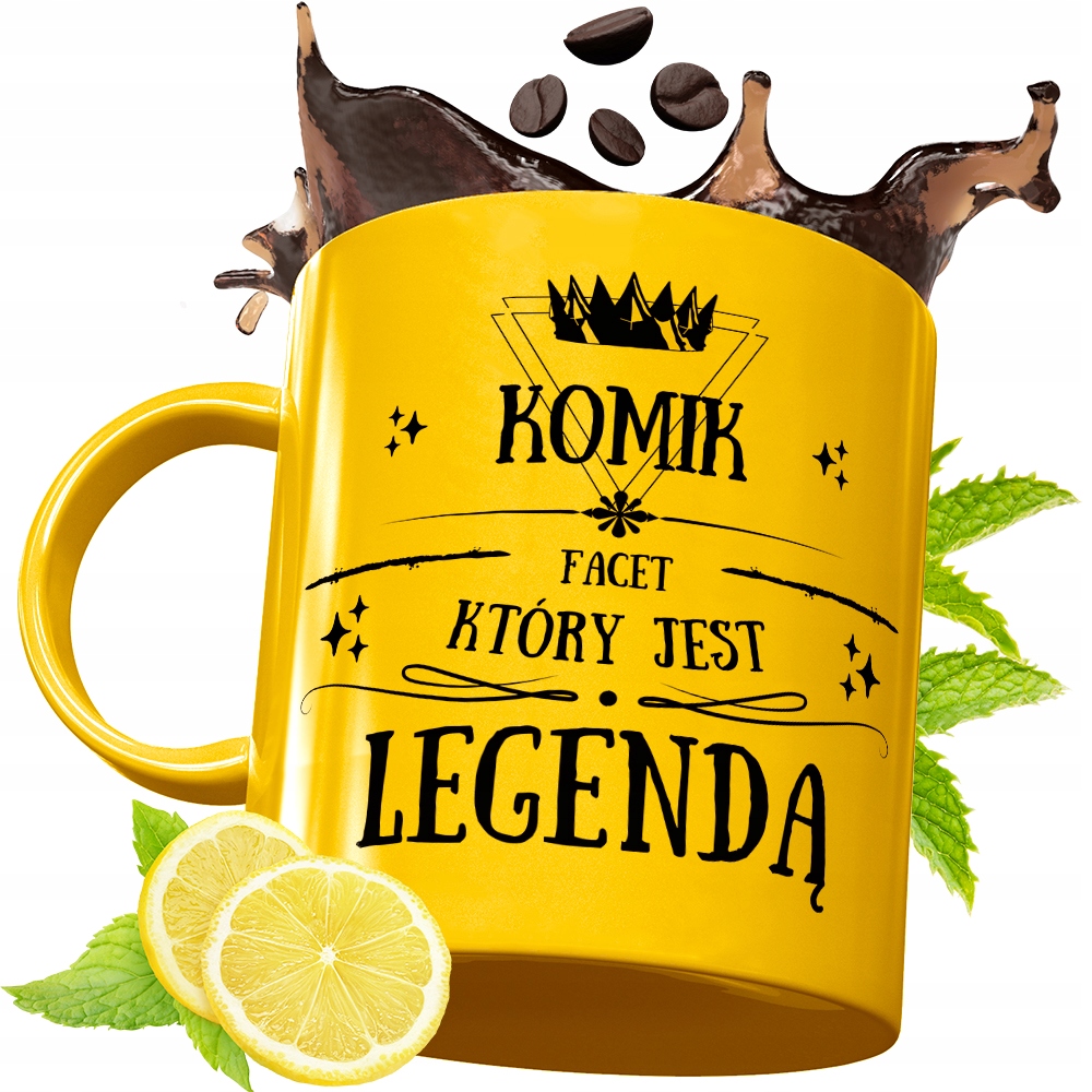 Złoty Kubek Premium Dla Komika Prezent Z Nadrukiem Ze Zdjęciem