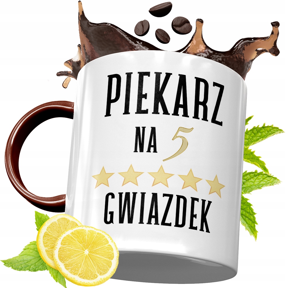 Kubek Bordowy Dla Piekarza Na Urodziny Prezent Z Nadrukiem Ze Zdjęciem