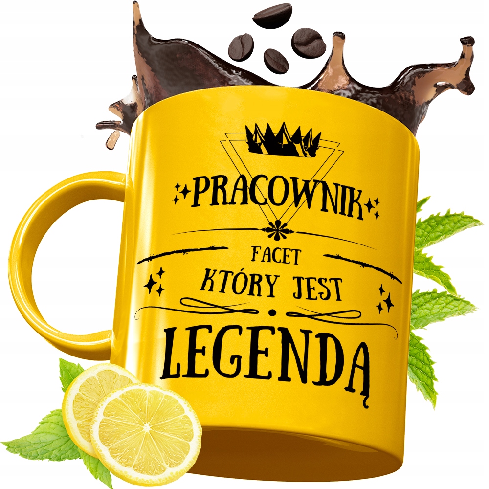 Złoty Kubek Premium Dla Pracownika Na Prezent Z Nadrukiem Ze Zdjęciem