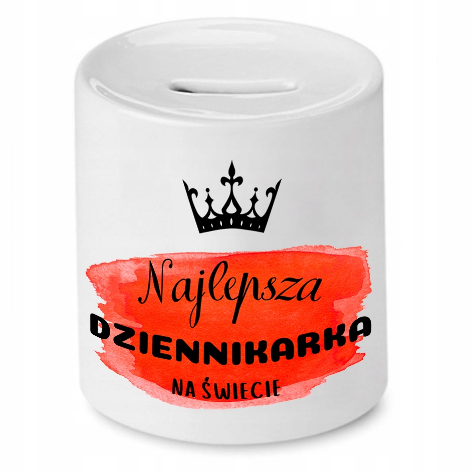 Skarbonka Dla Dziennikarza Najlepsza Dziennikarka Z Nadrukiem Ze Zdjęciem