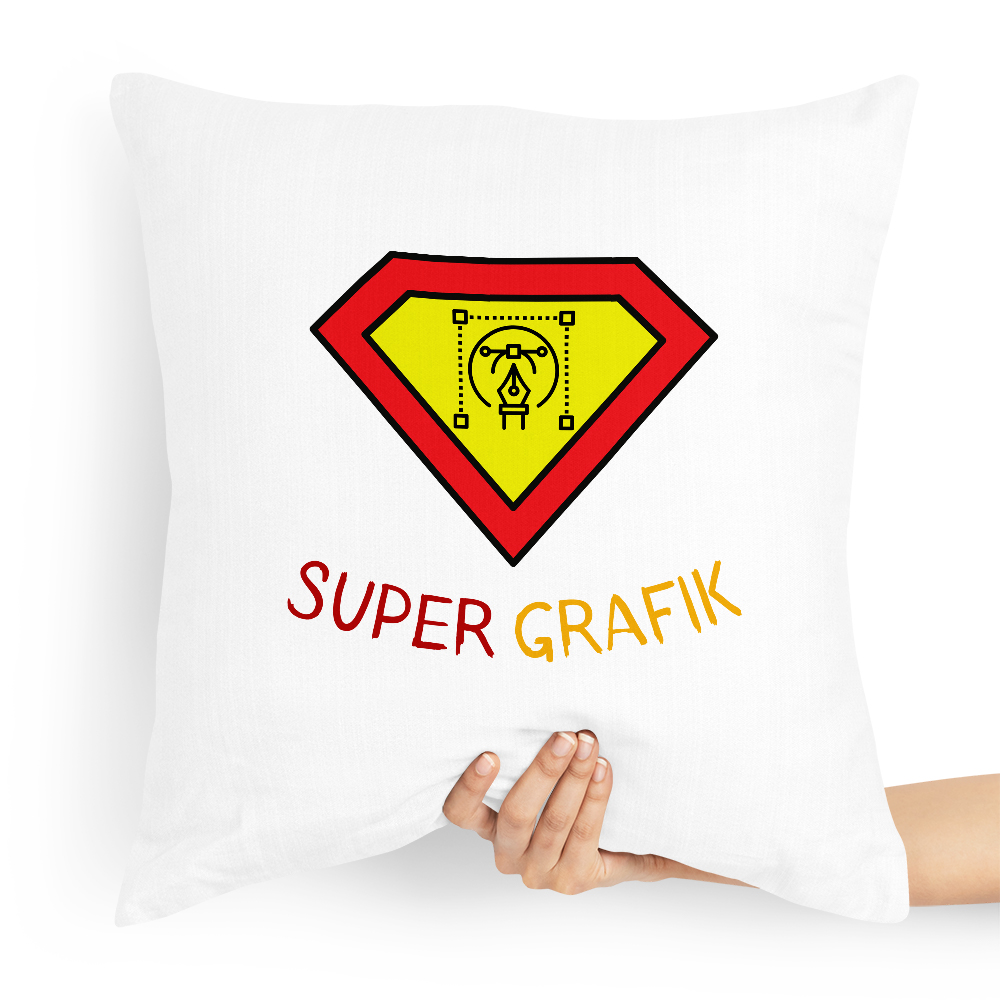 Poduszka Prezent Dla Grafika Supergrafik Z Nadrukiem Ze Zdjęciem