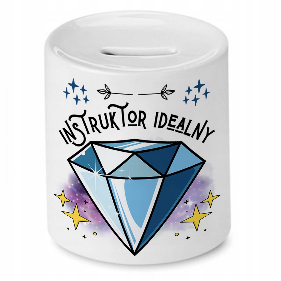 Dla Instruktora Skarbonka Na Urodziny Na Prezent Z Nadrukiem Ze Zdjęciem