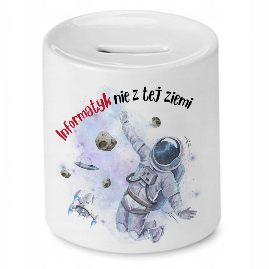 Dla Informatyka Skarbonka Na Urodziny Na Prezent Z Nadrukiem Ze Zdjęciem