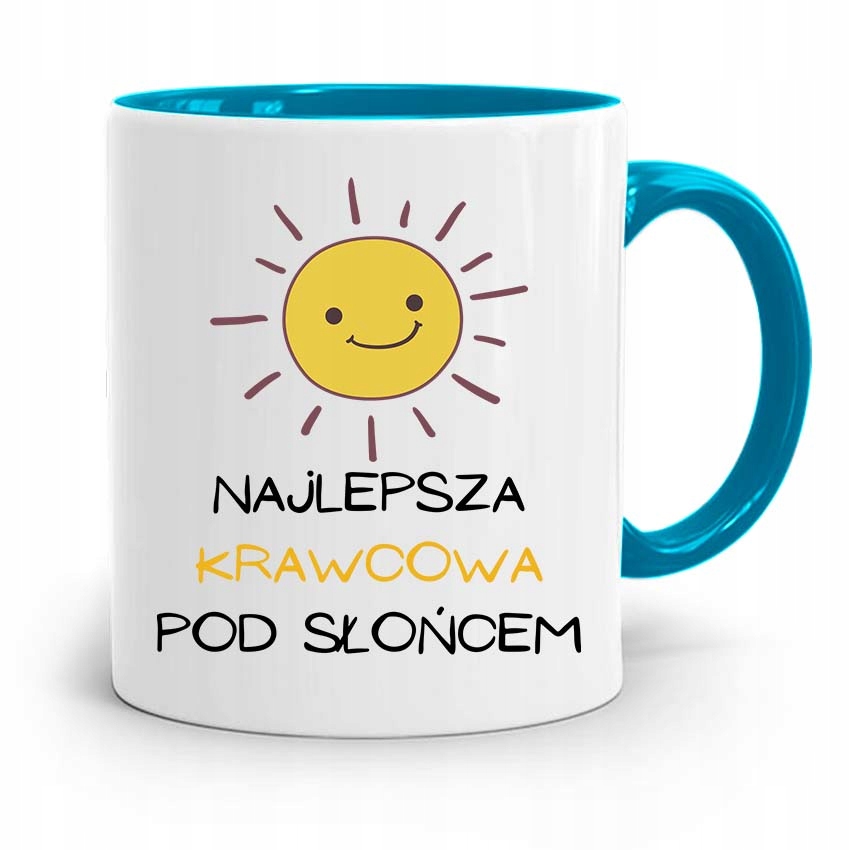 Kubek Błękitny Krawcowej Krawca Najlepsza Krawcowa Z Nadrukiem Ze Zdjęciem