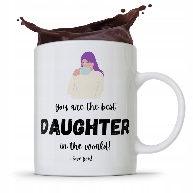 Kubek Prezent Dla Córki Best Daughter In The World Z Nadrukiem Ze Zdjęciem