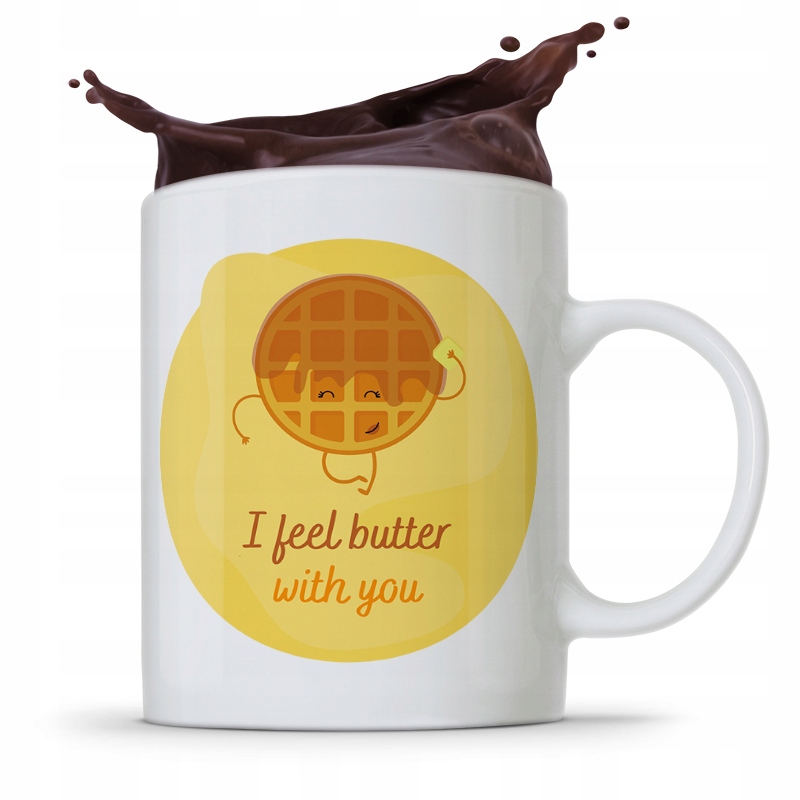 Kubek Prezent Dla Dziewczyny I Feel Butter With Z Nadrukiem Ze Zdjęciem