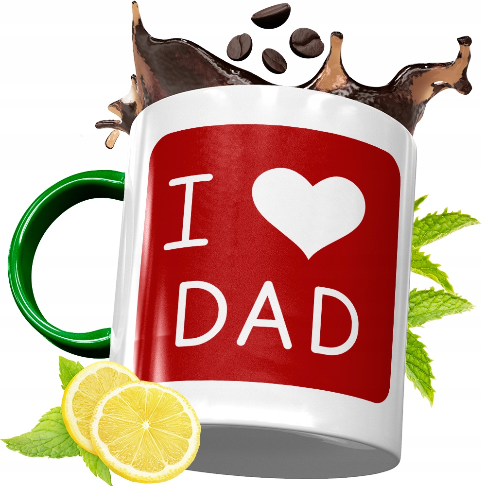 Kubek Zielony Dla Taty Tatusia Na Urodziny Prezent Z Nadrukiem Ze Zdjęciem