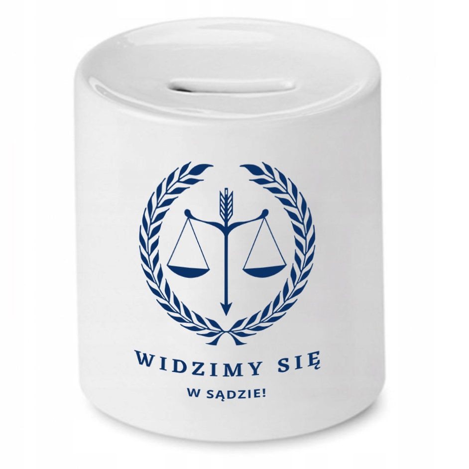 Skarbonka Dla Prawnika Widzimy Się W Sądzie Z Nadrukiem Ze Zdjęciem