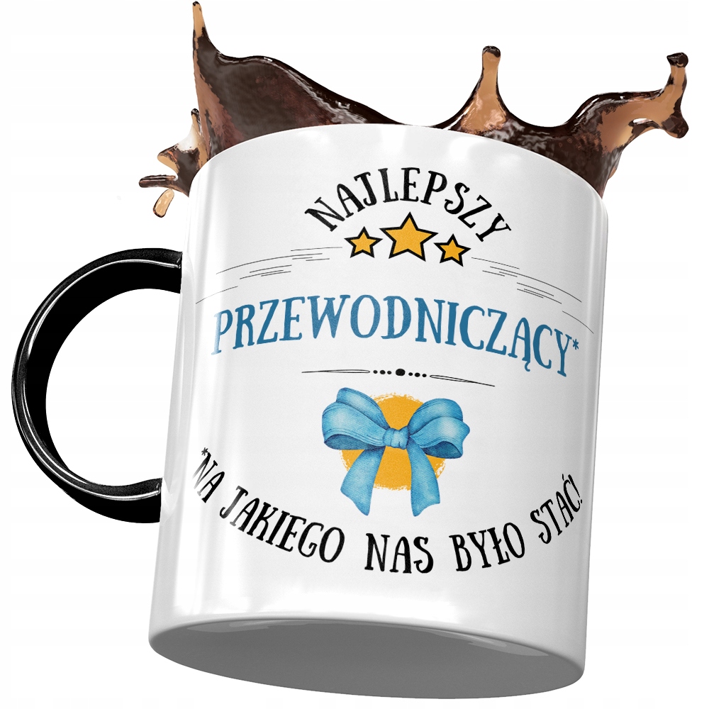 Kubek Czarny Dla Przewodniczącego Najlepszy Kubek Z Nadrukiem Ze Zdjęciem
