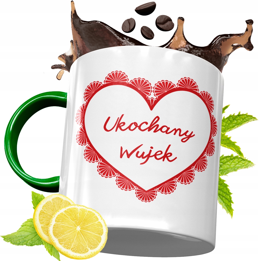 Kubek Zielony Dla Wujka Idealny Prezent Z Nadrukiem Ze Zdjęciem