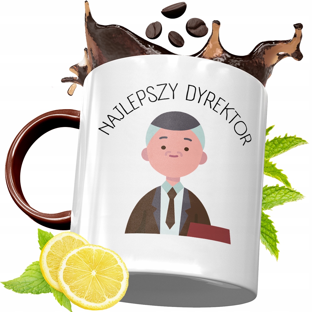 Kubek Bordowy Dla Dyrektora Na Urodziny Prezent Z Nadrukiem Ze Zdjęciem