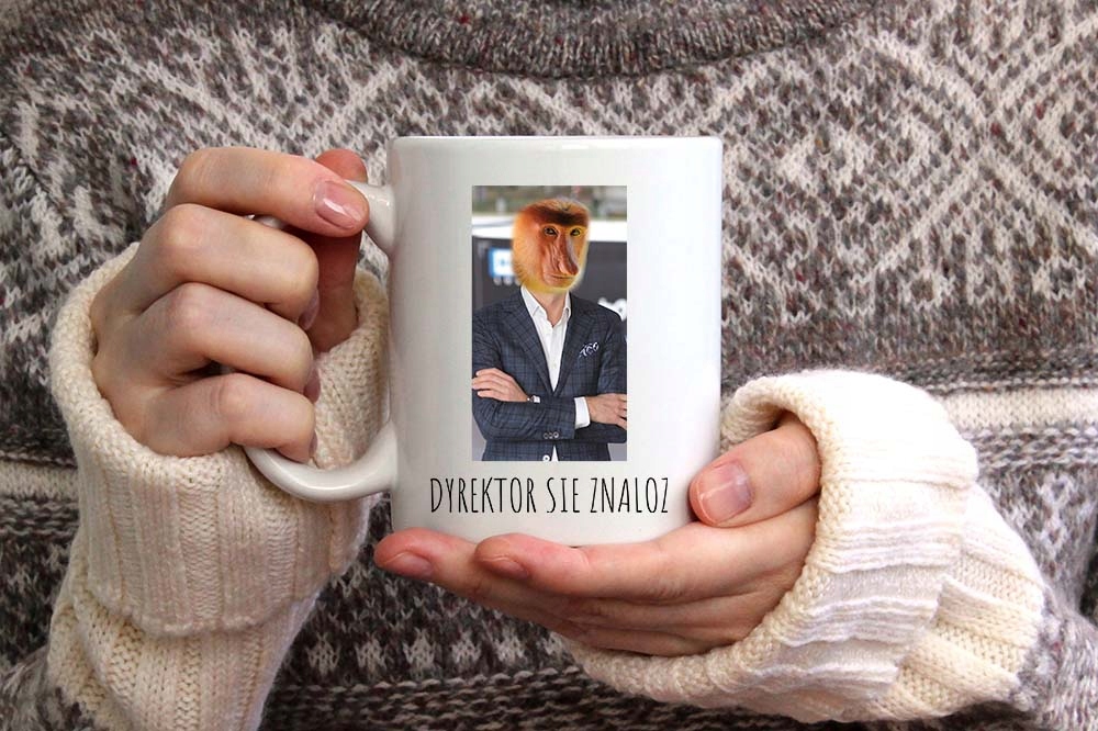 Kubek Prezent Śmieszny Nosacz Za Darmo To Biere Z Nadrukiem Ze Zdjęciem