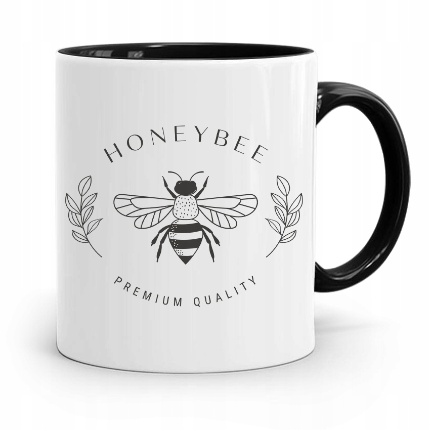 Kubek Czarny Dla Pszczelarza Honey Prezent Z Nadrukiem Ze Zdjęciem