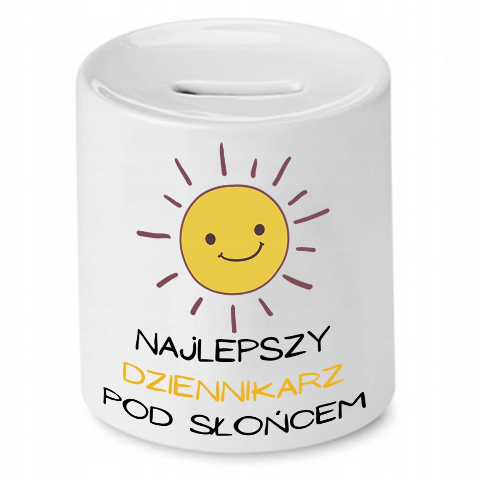 Skarbonka Dla Dziennikarza Najlepsza Dziennikarka Z Nadrukiem Ze Zdjęciem