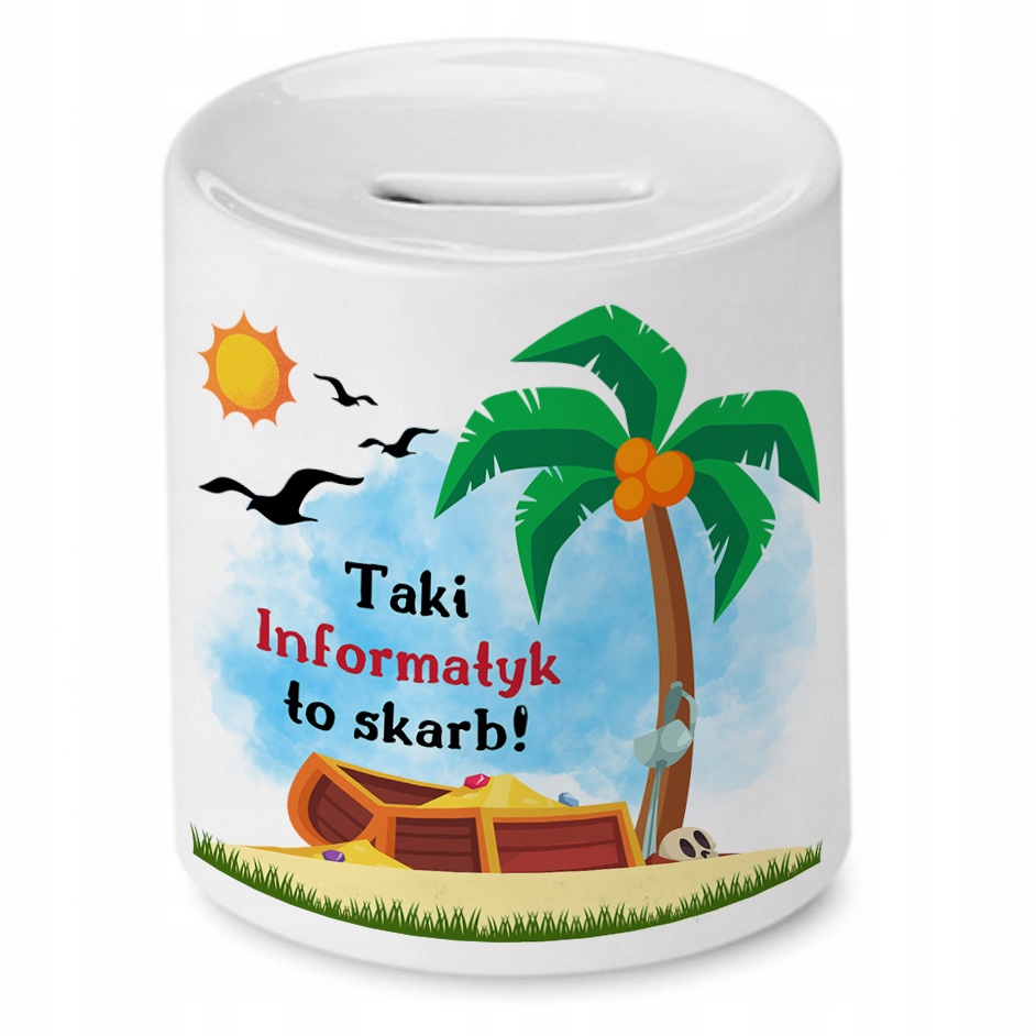 Dla Informatyka Skarbonka Na Urodziny Na Prezent Z Nadrukiem Ze Zdjęciem