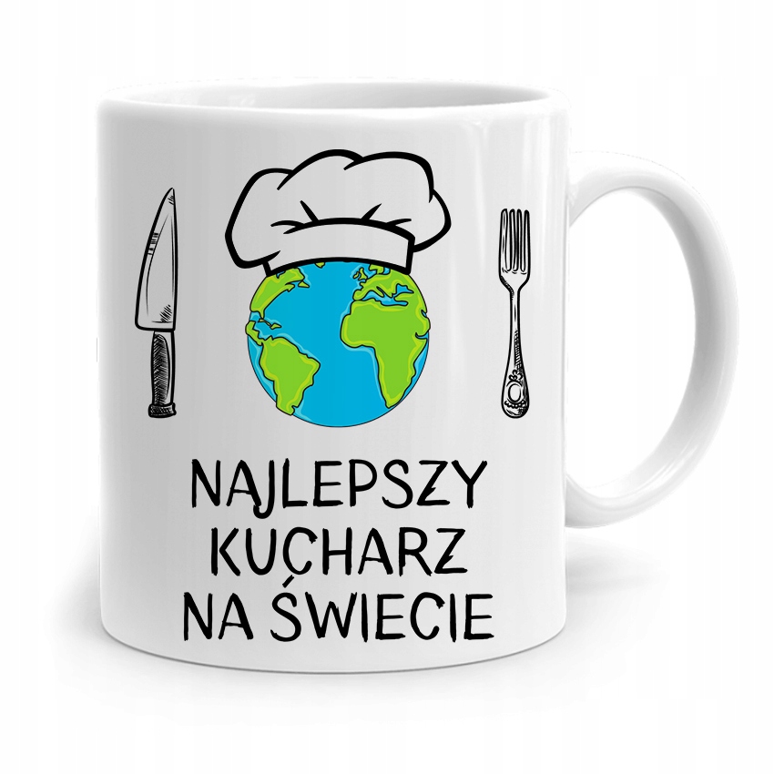 Kubek Prezent Dla Najlepszego Kucharza Na Świecie Z Nadrukiem Ze Zdjęciem