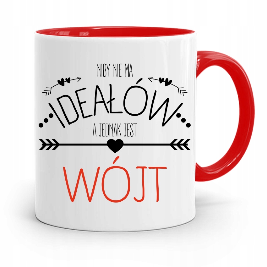 Dla Wójta Kubek Czerwony Niby Nie Ma Ideałów Z Nadrukiem Ze Zdjęciem