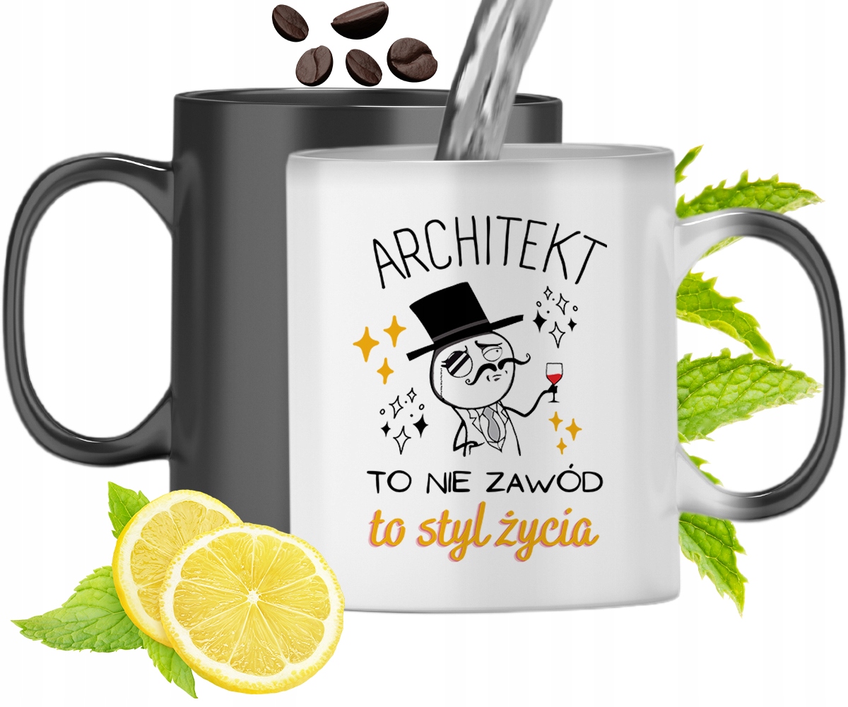 Dla Architekta Kubek Magiczny Na Prezent Urodziny Z Nadrukiem Ze Zdjęciem