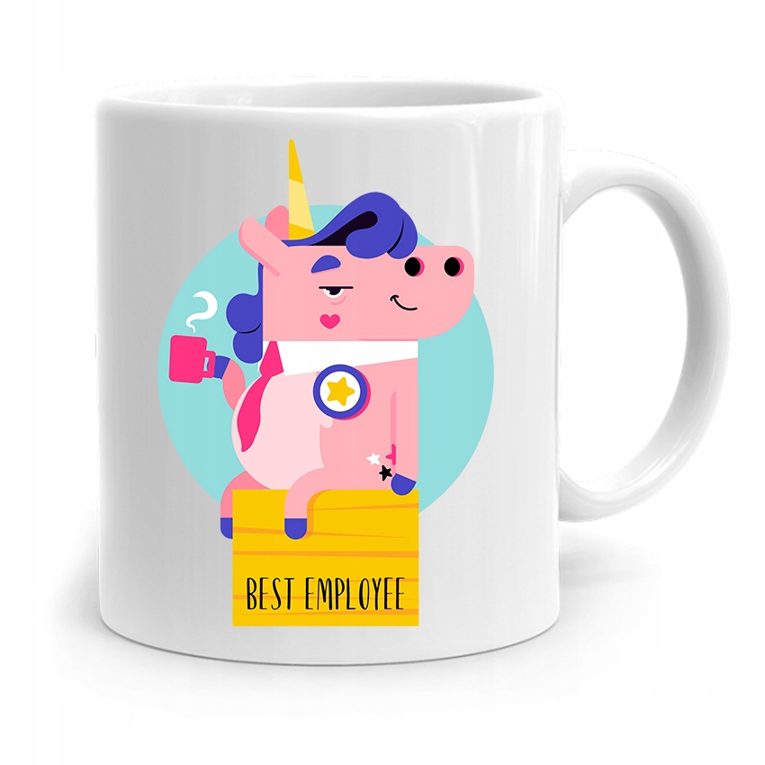 Dla Pracownika Robotnika Kubek Best Employee Z Nadrukiem Ze Zdjęciem
