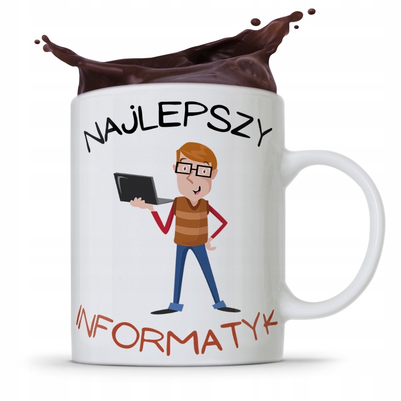 Kubek Informatyka Programisty Najlepszy Informatyk Z Nadrukiem Ze Zdjęciem