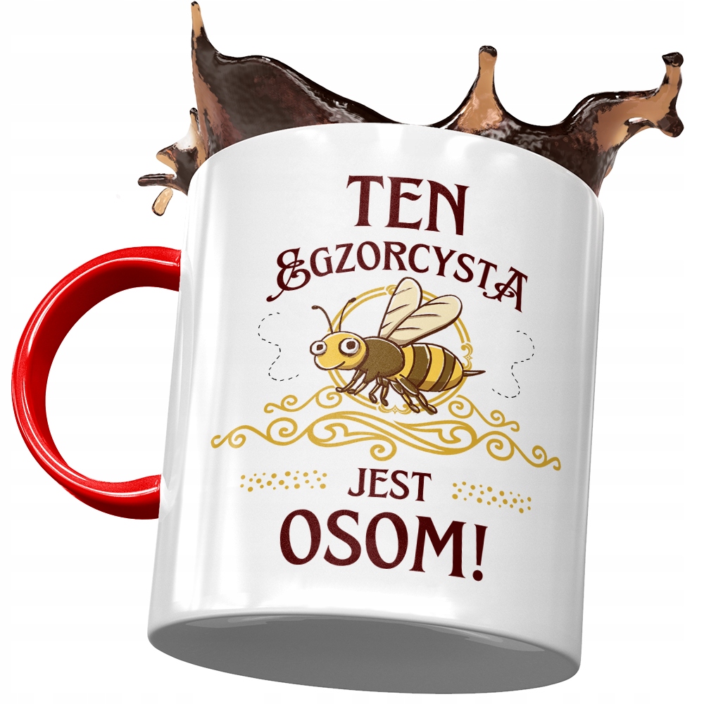 Kubek Czerwony Dla Egzorcysty Egzorcysta Jest Osom Z Nadrukiem Ze Zdjęciem