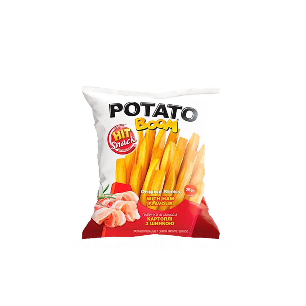 Pałuszki o smaku ziemniaków i szynki “Potato boom Złote Ziarno” 25g