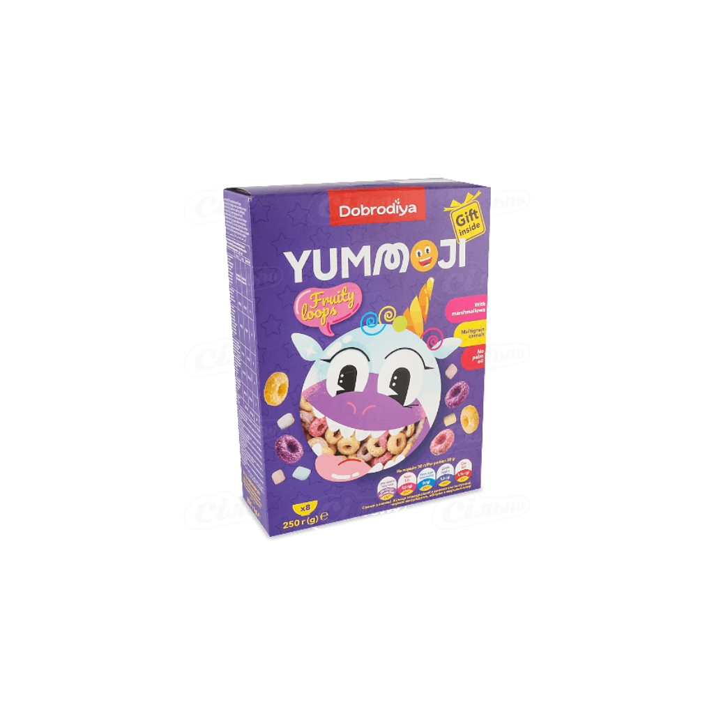 Wianuszki glazurowane z truskawka czarna porzecza jablka z pianka “Yummoji” +zabawka 250g