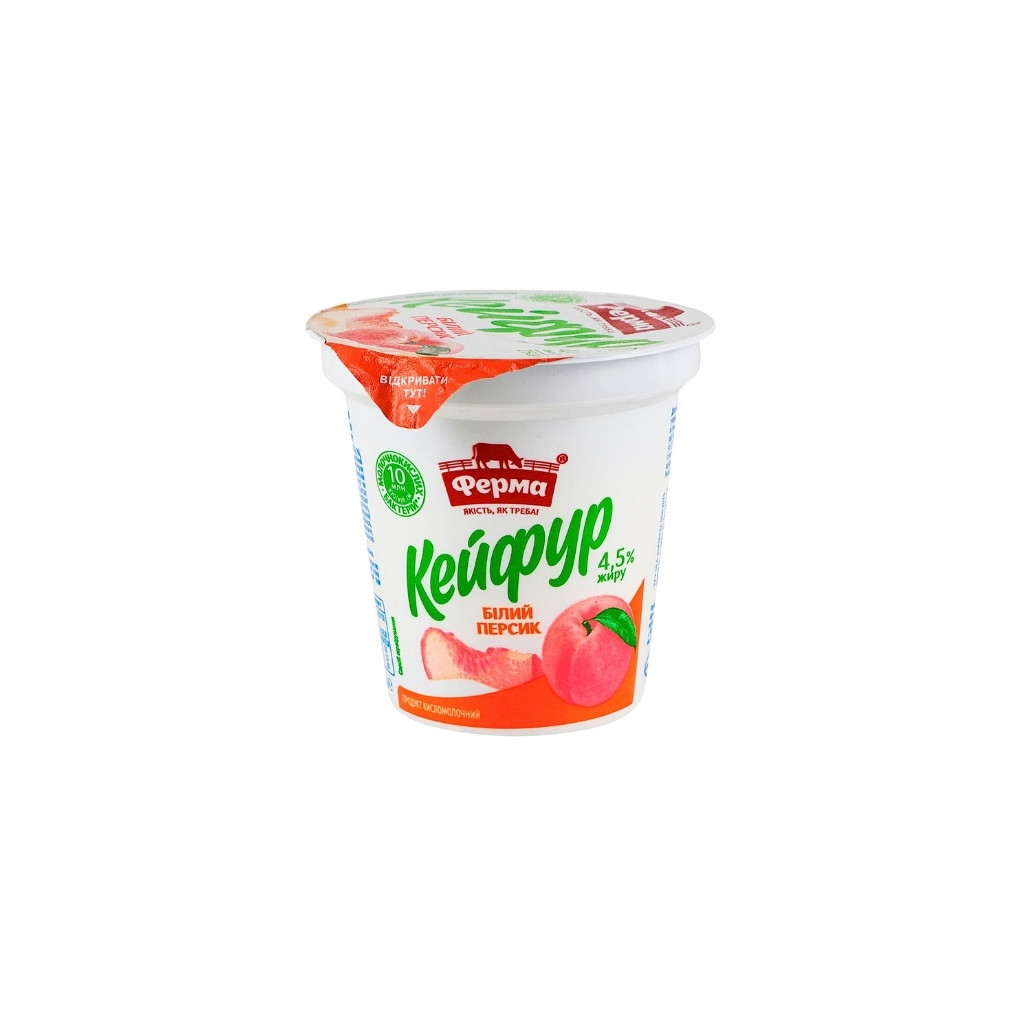 Kejfur z wsadem owocowym Biała brzoskwinia 4,5% “Ferma” 250g