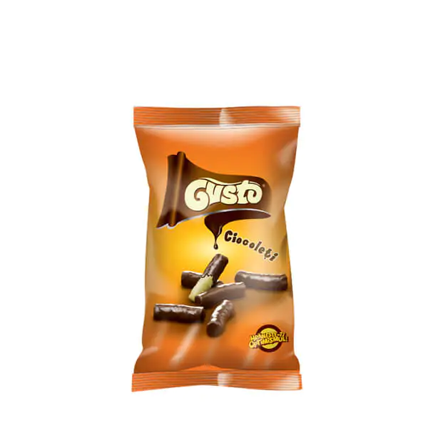 Paluszki kukurydziane z czekoladą “Gusto” 50g