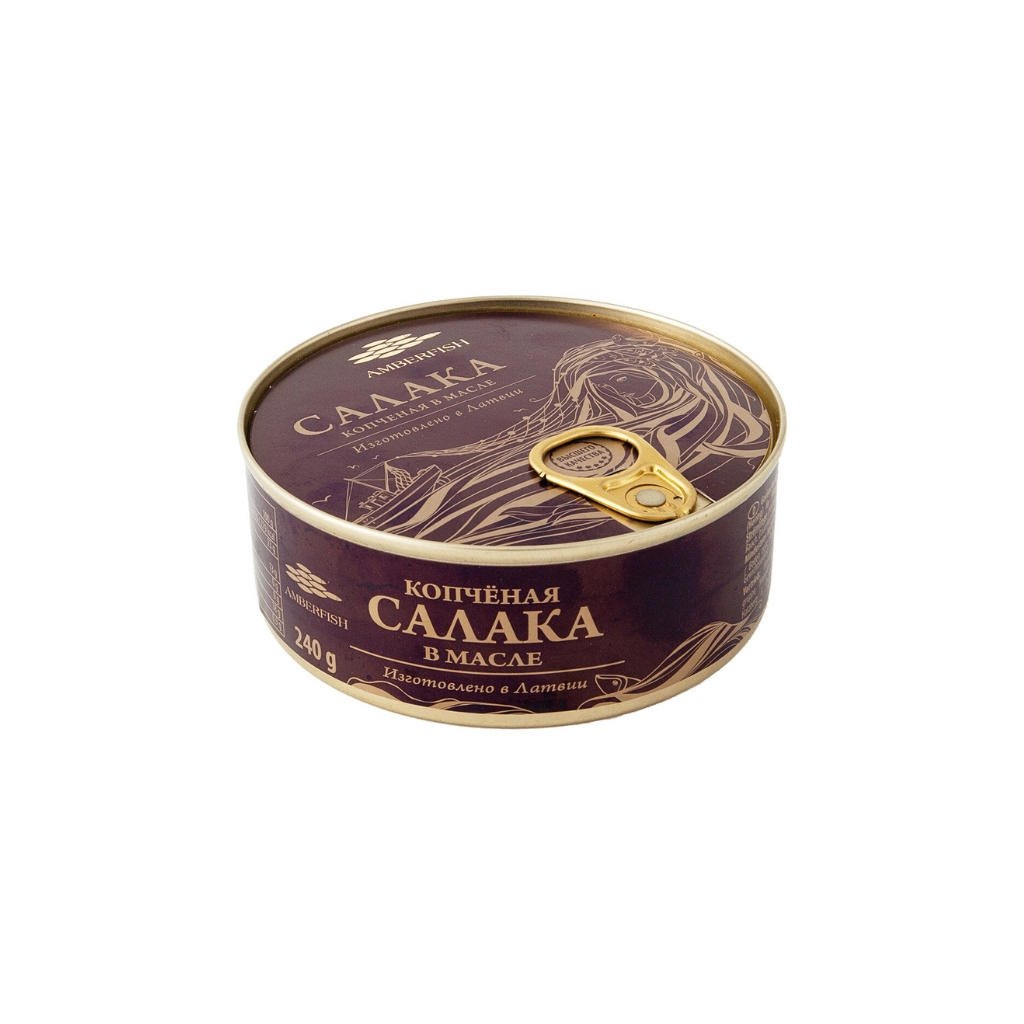 Śledź bałtycki wędzony w oleju “Amberfish” 240g