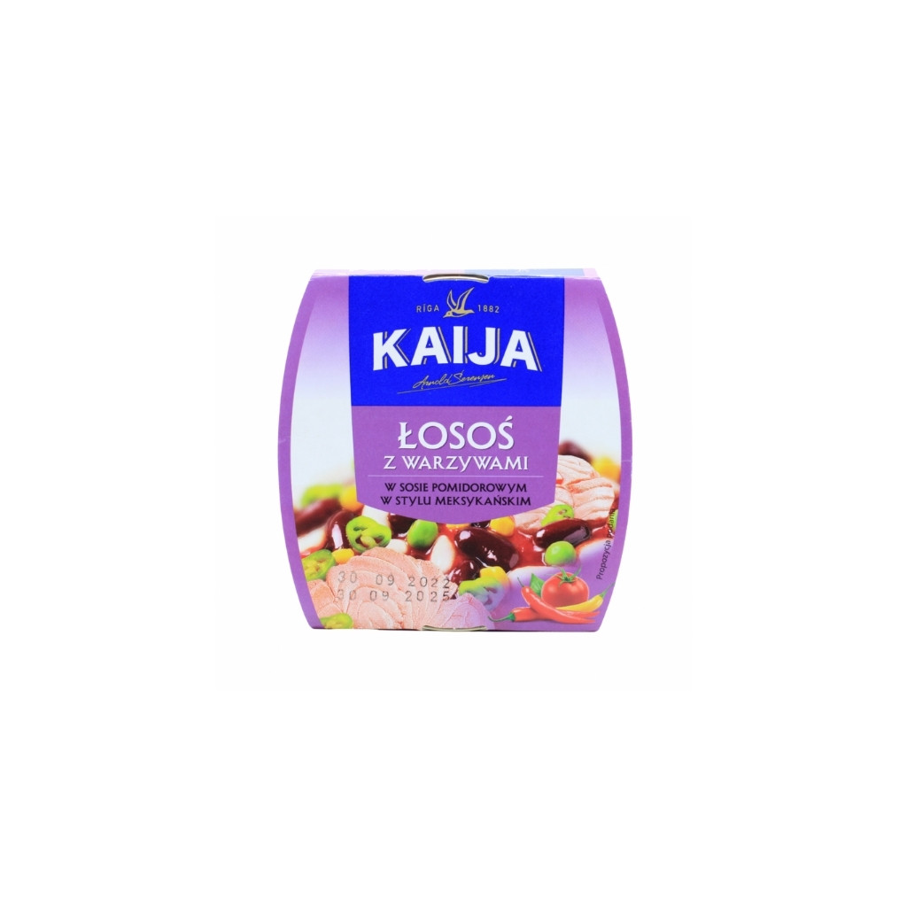 Łosoś z warzywami w sosie pomidorowym po meksykańsku “Kaija” 220g