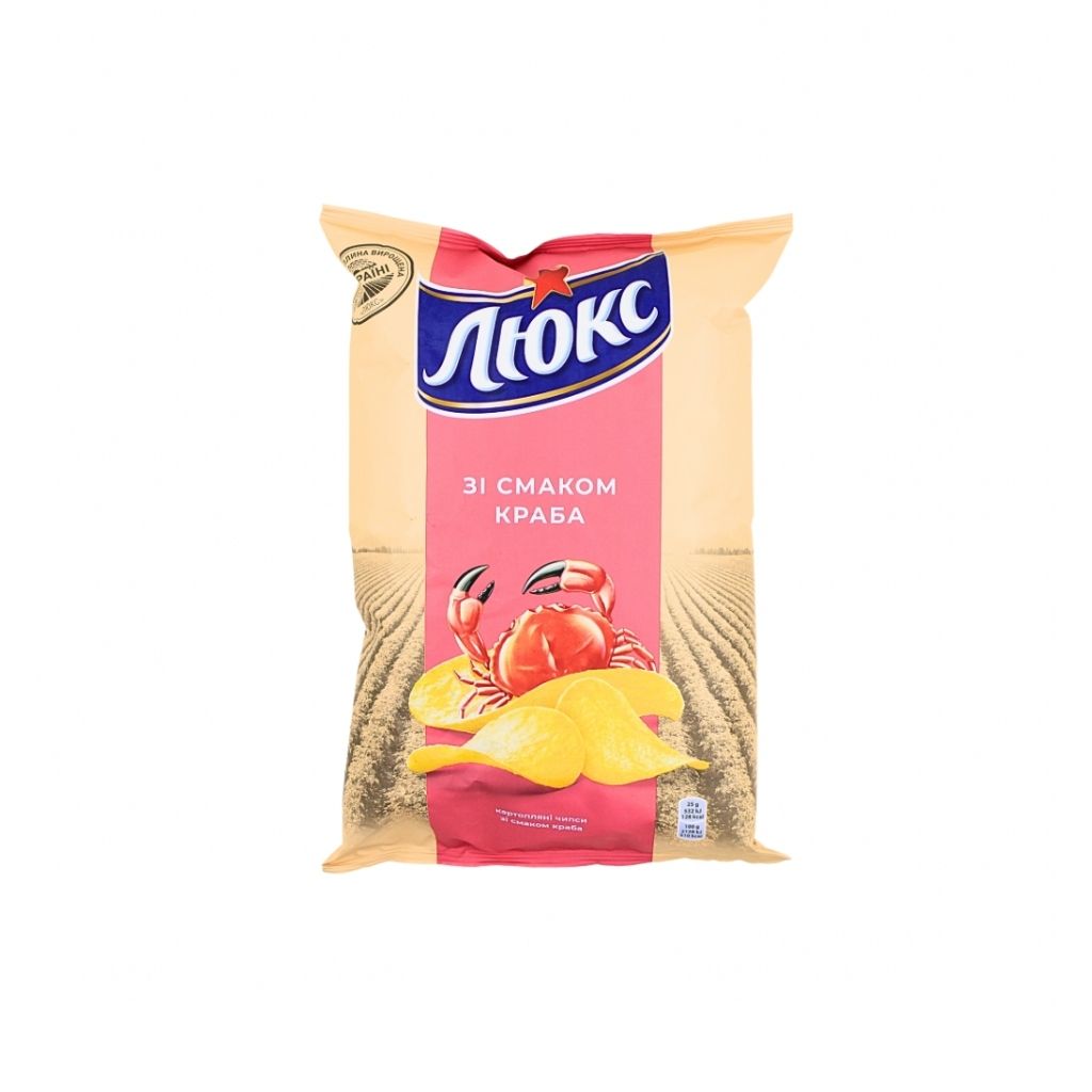 Chipsy ziemniaczane o smaku kraba “Lyuks” 133g