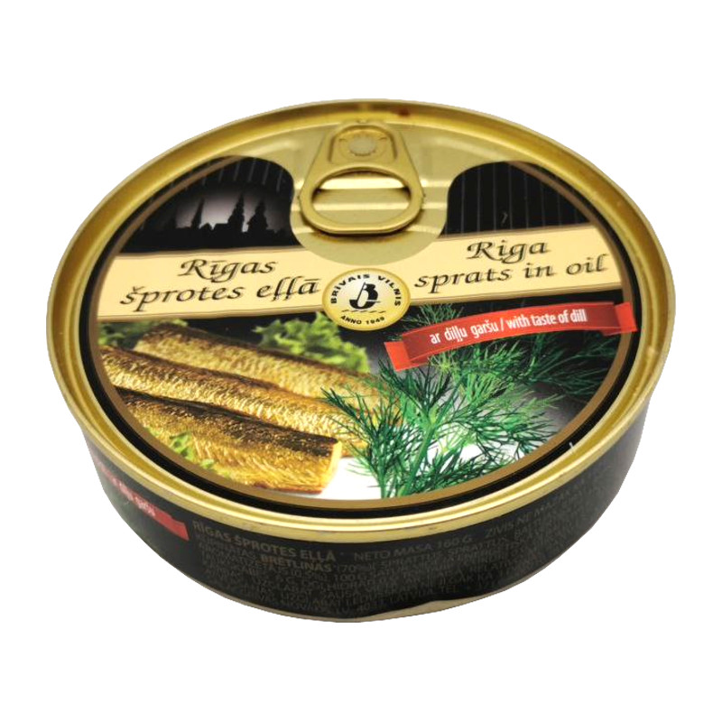 Ryżskie szproty z koperkiem Brivas Vilnis 160g