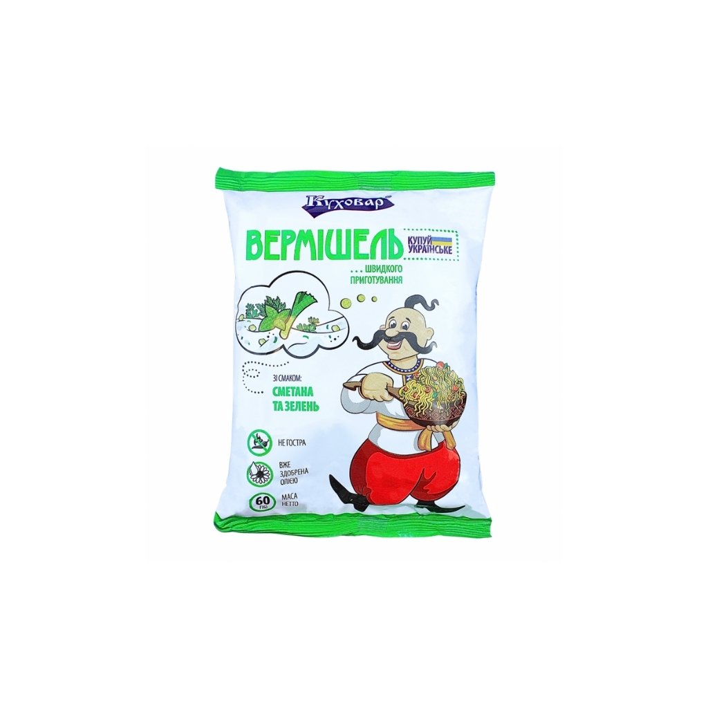 Nudle Śmietana i zieleń “Kuhovar” 60g