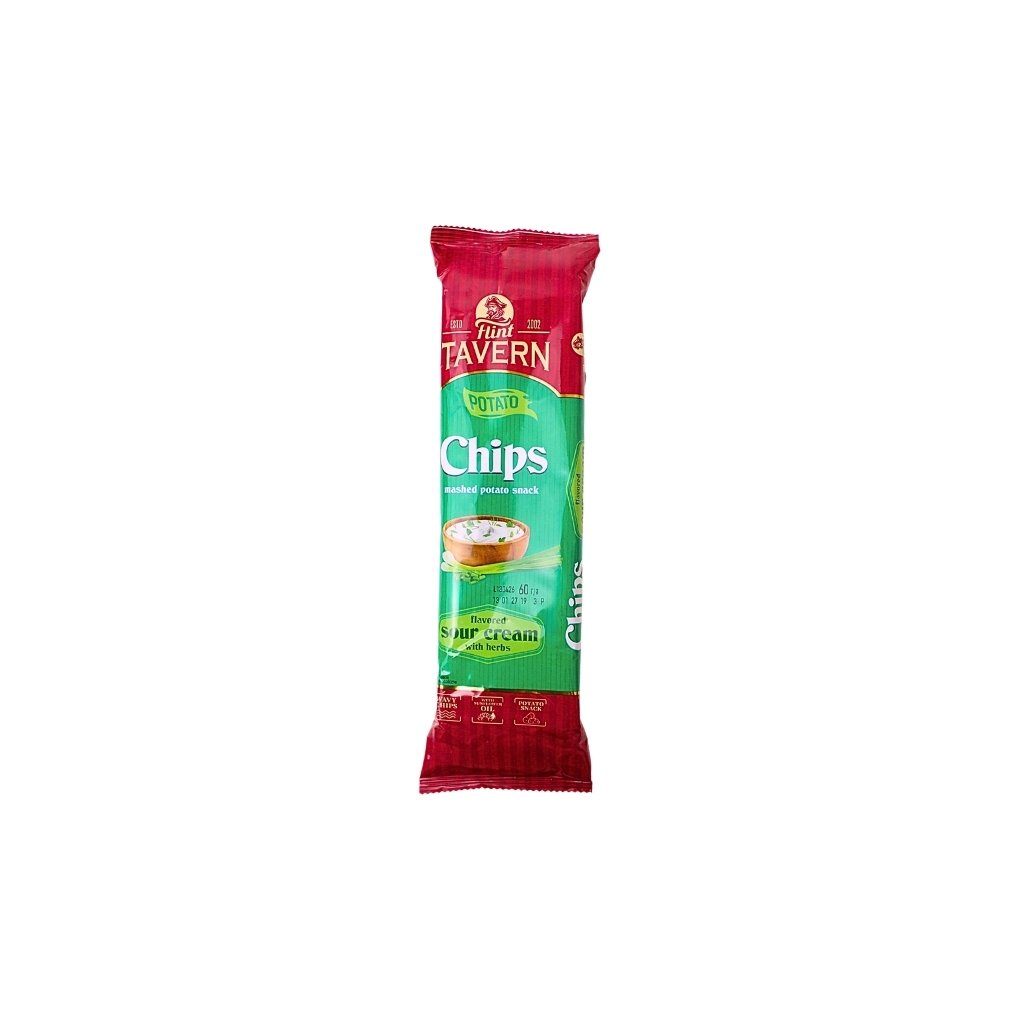 Chipsy ziemniaczane o smaku smietany z ziołami Tavern “Flint” 60g