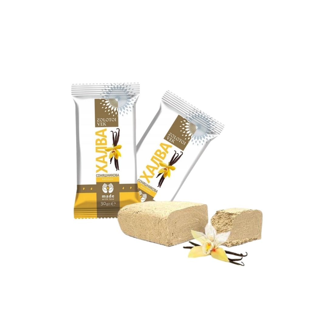 Chałwa słonecznikowa waniliowa “Złoty Wiek”, 30g