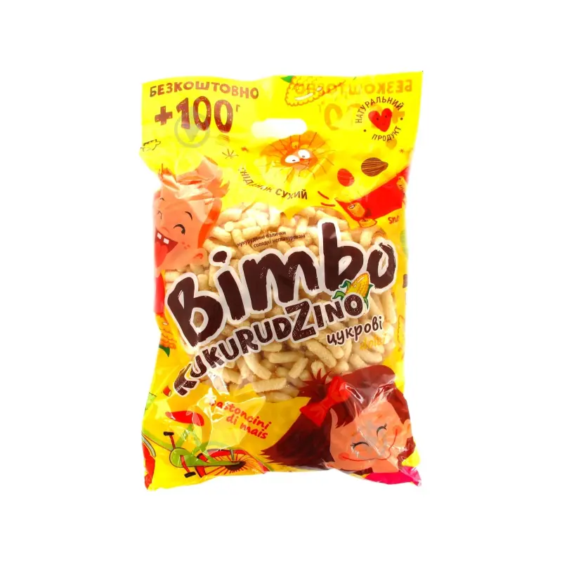 Paluszki kukurydziane Cukrowe “Bimbo Kukurydzuno” 400g
