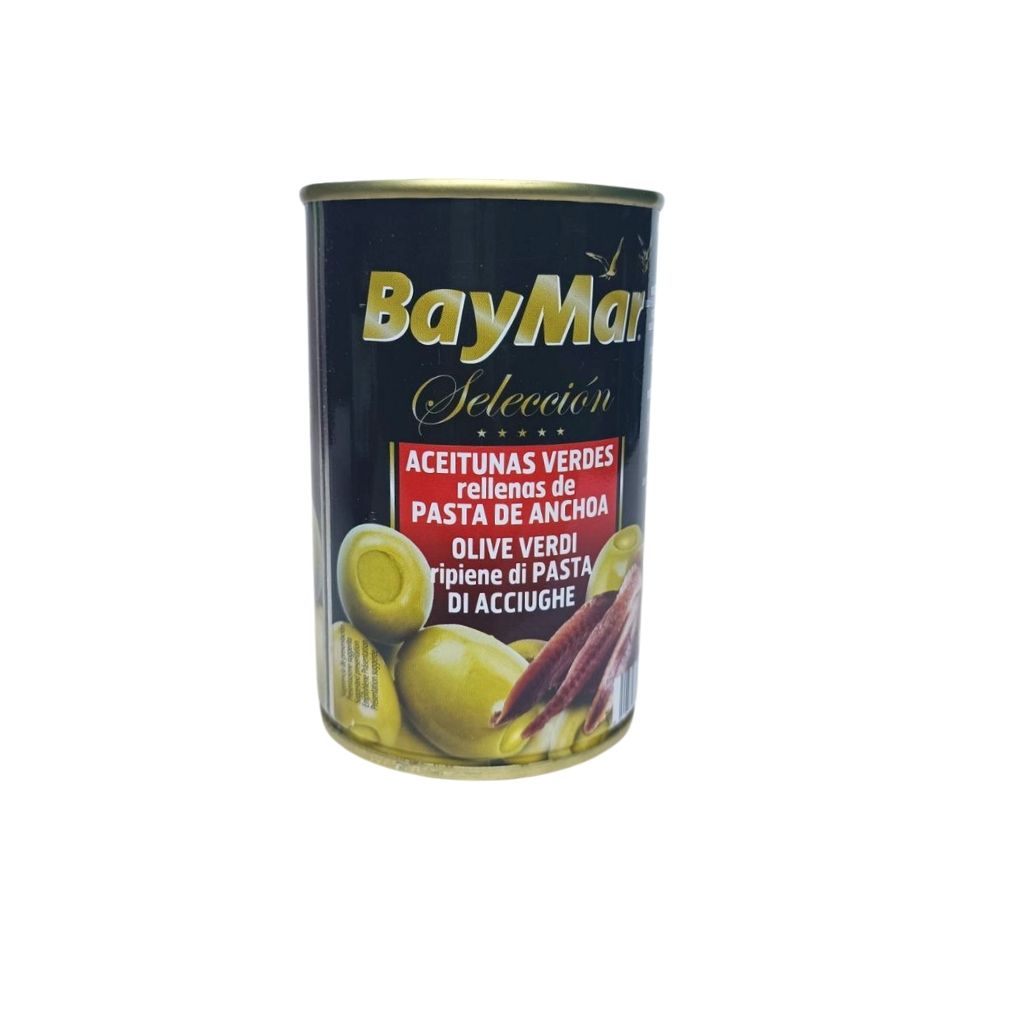 Oliwki zielone nadziewane pastą z anchois “BayMar” 130g
