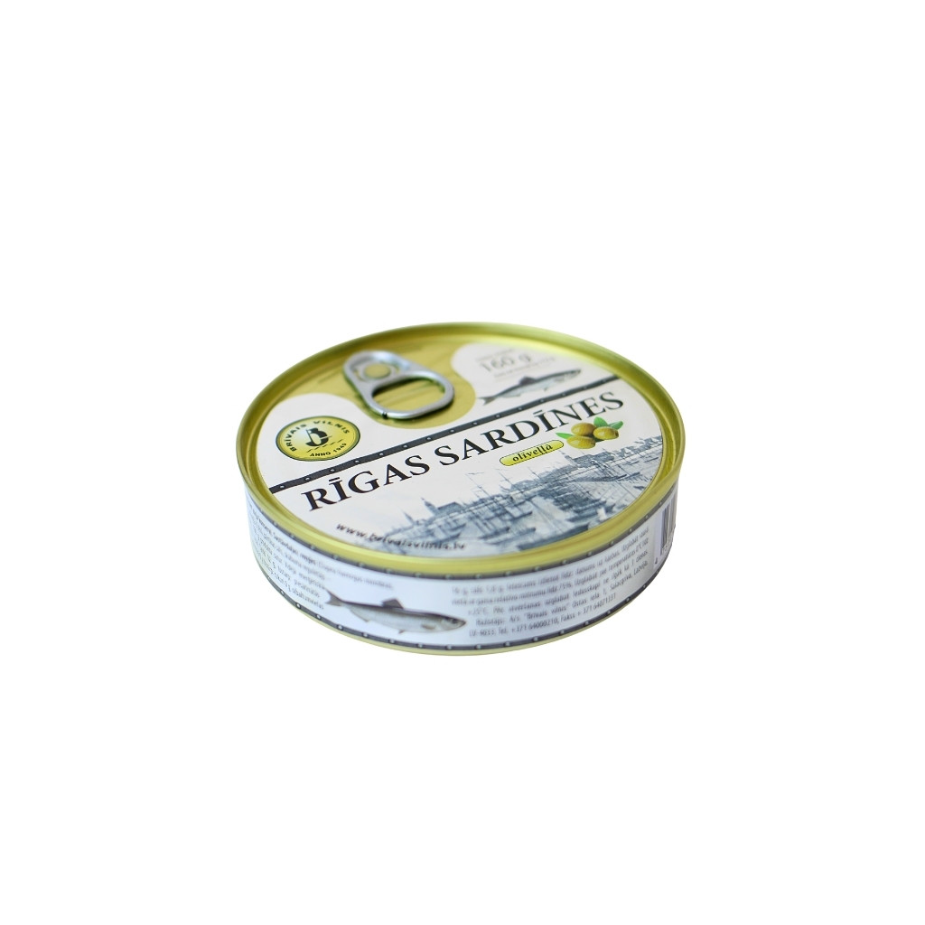 Sardynki w oliwie z oliwek “Brivais Vilnis” 160g