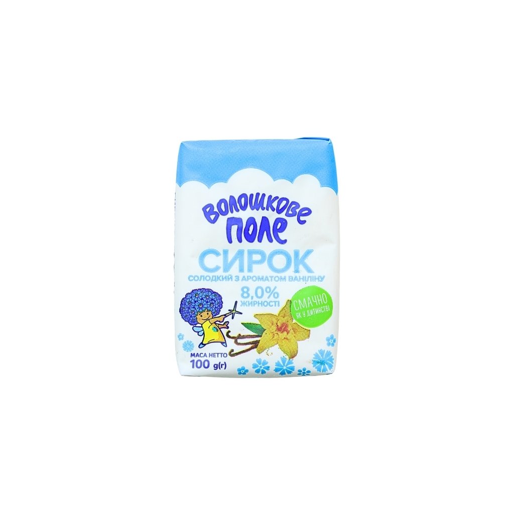 Serek twarogowy słodzony o smaku waniliowym 8% “TM Voloshkove Pole” 100g